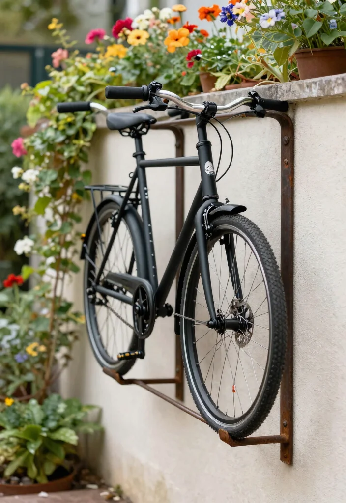15 Outdoor Gear Storage Ideas That Keep Bikes and Tools Dry - 1. Vertical Bike Racks 1