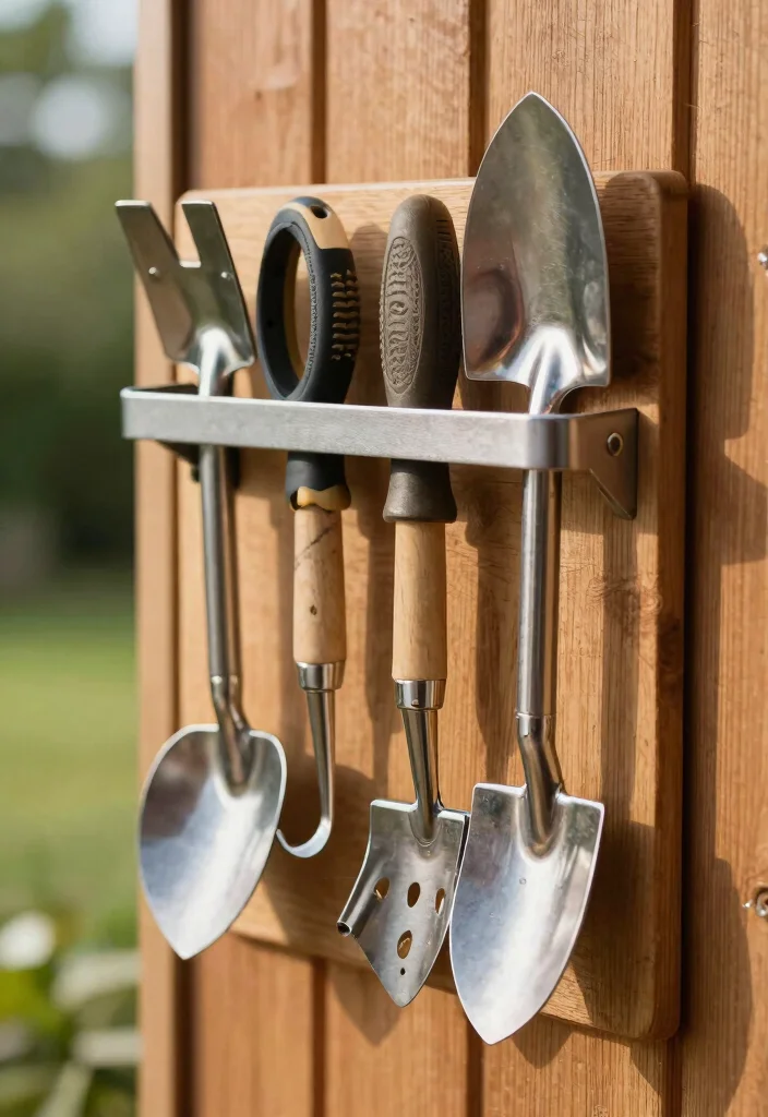 15 Outdoor Gear Storage Ideas That Keep Bikes and Tools Dry - 10. Magnetic Tool Holder 1