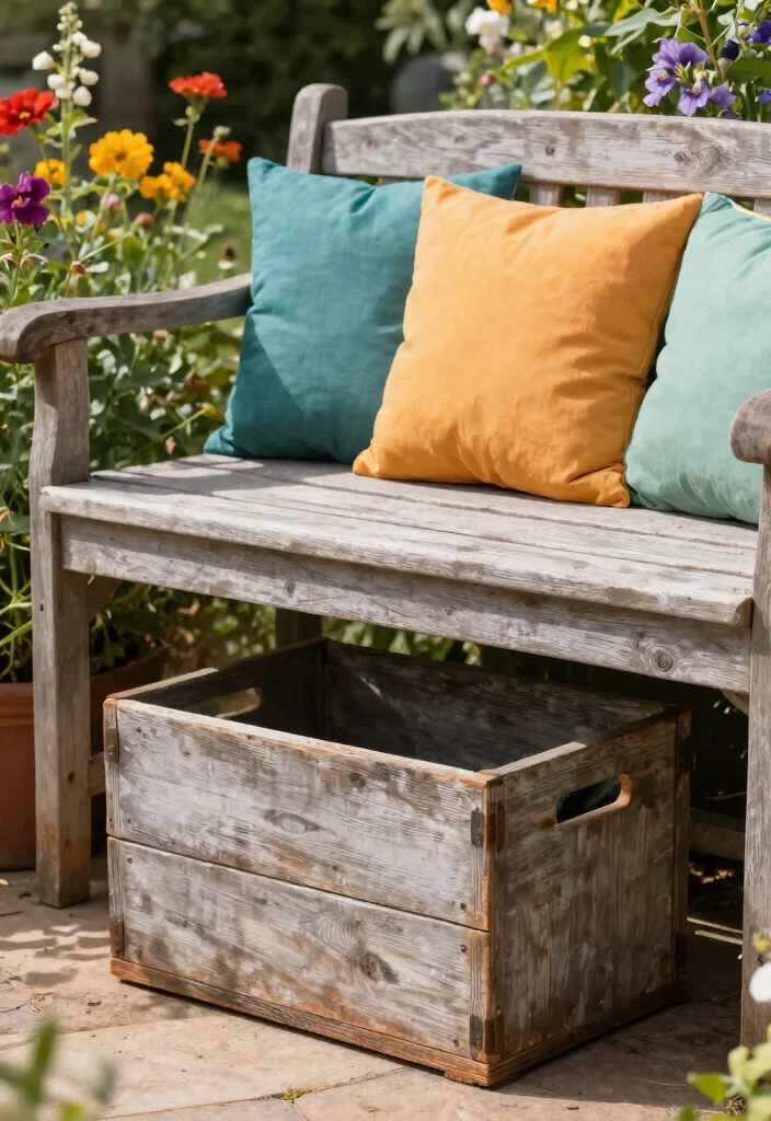 15 Outdoor Gear Storage Ideas That Keep Bikes and Tools Dry - 12. Under-Bench Storage 1