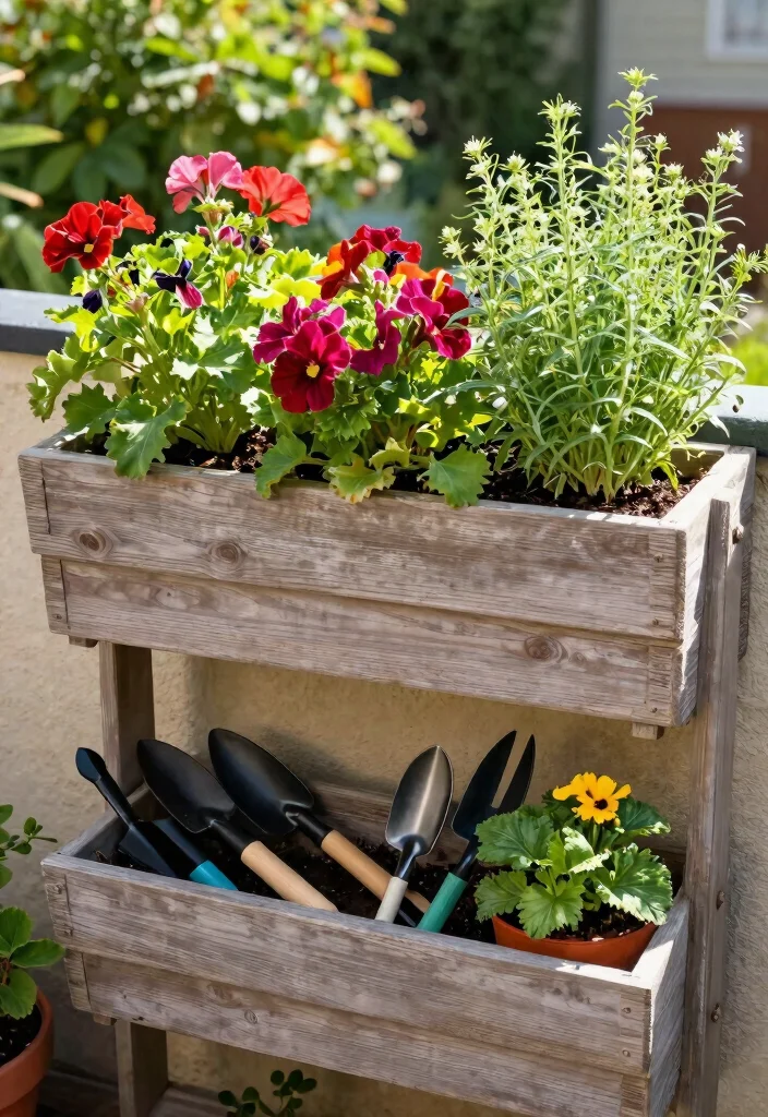 15 Outdoor Gear Storage Ideas That Keep Bikes and Tools Dry - 13. Vertical Planter Boxes 1