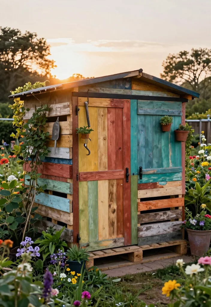 15 Outdoor Storage Sheds That Don't Need a Foundation or Permit - 9. Upcycled Garden Shed 1
