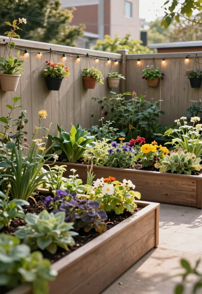 15 Raised Garden Beds With Fence That Keep Out Rabbits and Deer - 10. Tall Privacy Fence with Raised Bed Integration 1