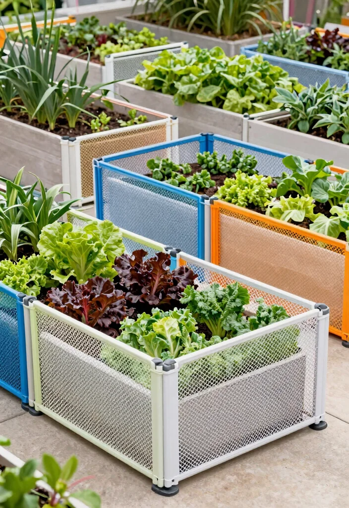 15 Raised Garden Beds With Fence That Keep Out Rabbits and Deer - 12. Portable Garden Fencing Options 1