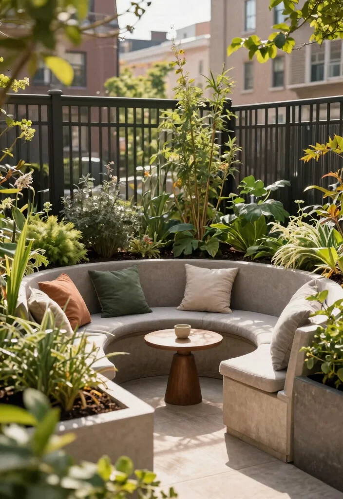 15 Raised Garden Beds With Fence That Keep Out Rabbits and Deer - 14. Integrated Seating Around Raised Beds with Fencing 1