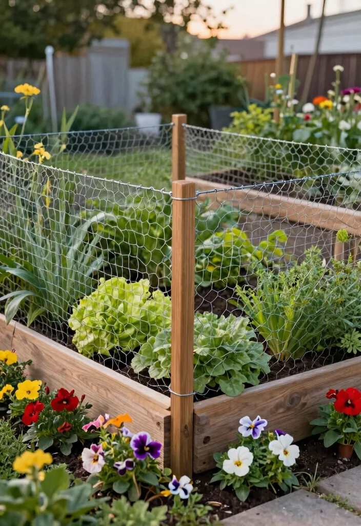 15 Raised Garden Beds With Fence That Keep Out Rabbits and Deer - 5. DIY Chicken Wire Fence for Raised Beds 1