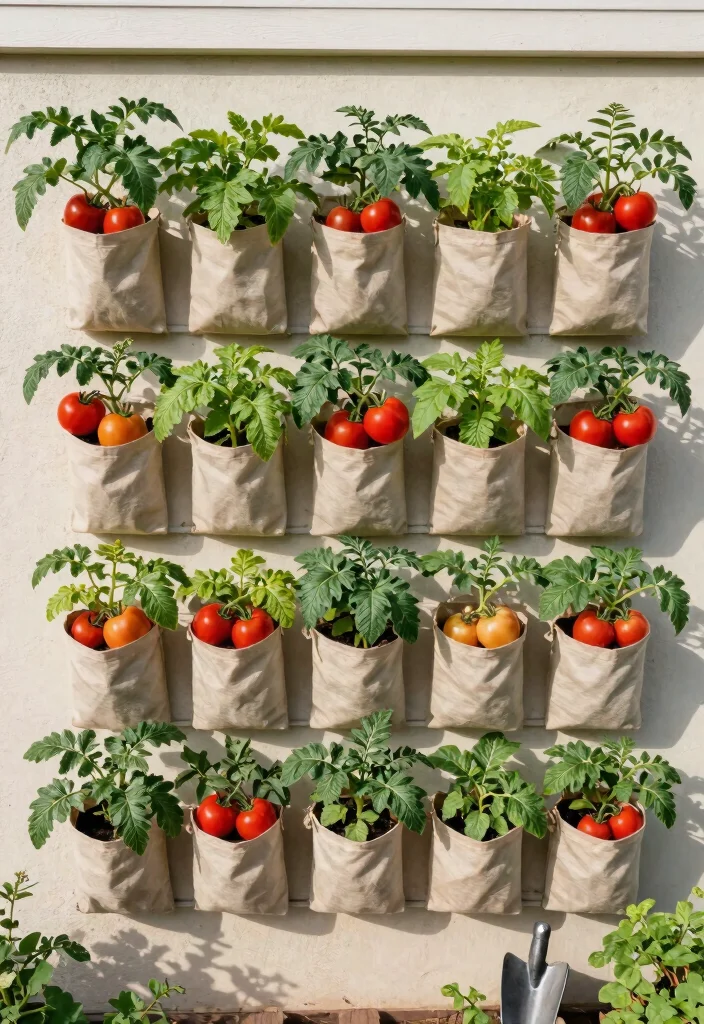 15 Tomato Planter Ideas That Support Heavy Vines Without Tipping - 11. Vertical Garden Wall 1