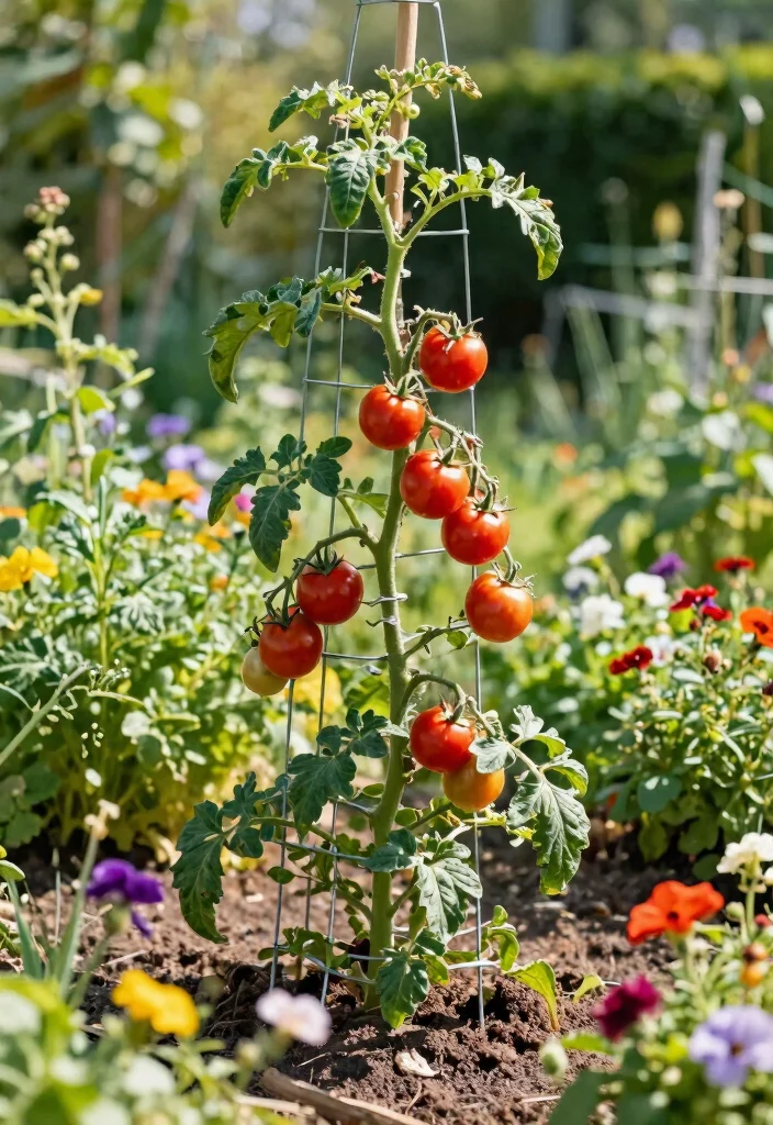 15 Tomato Planter Ideas That Support Heavy Vines Without Tipping - 12. Wire Trellises 1
